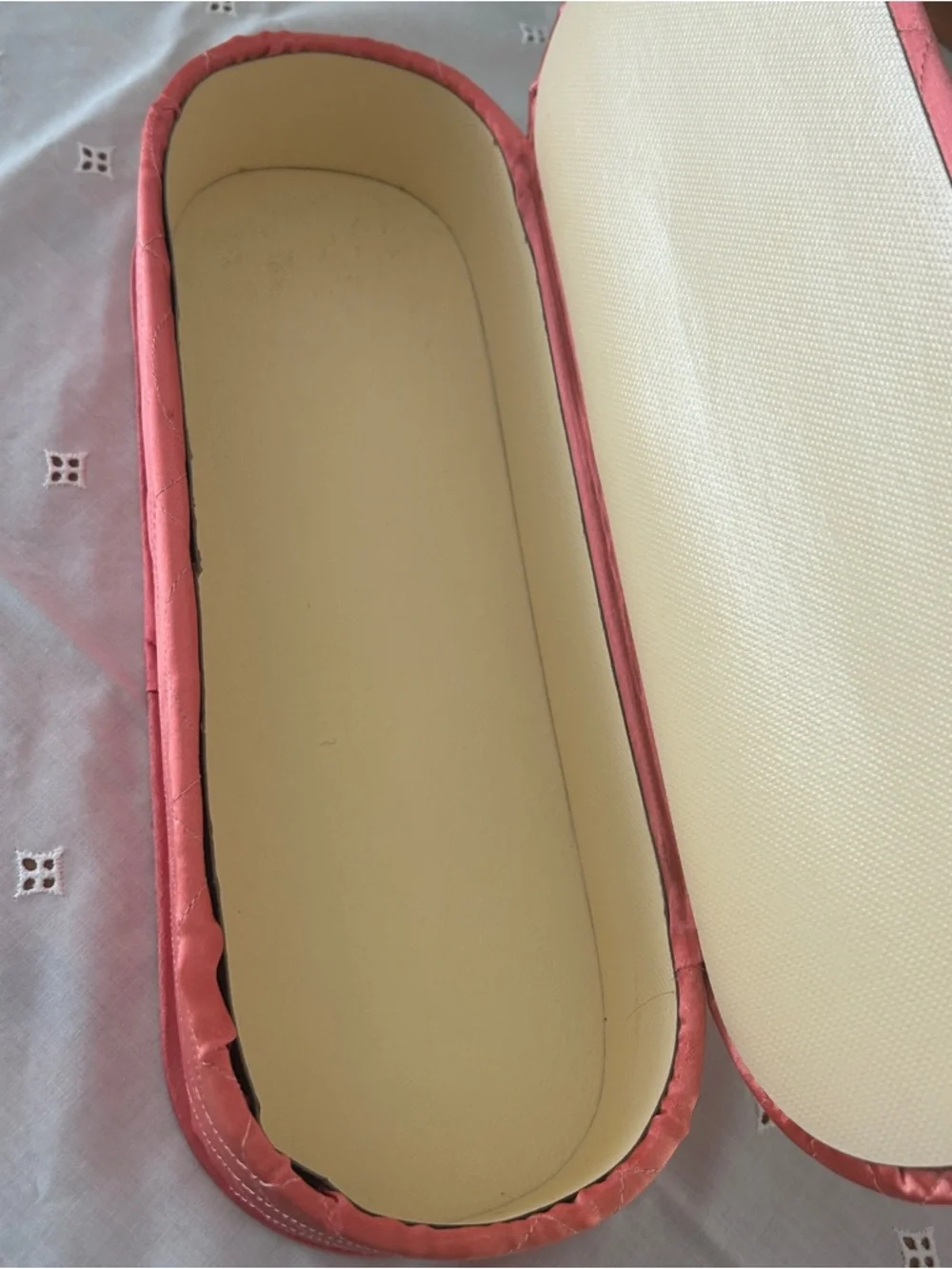 Vintage Jay Hawk NY Coral Pink Satin Vanity Boxes Set of 3 Dream House